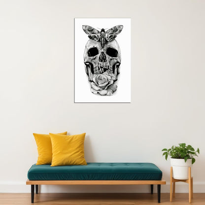 Tattoo Death Skulls Fantasy Poster Wall Art Print Home Wall Decor
