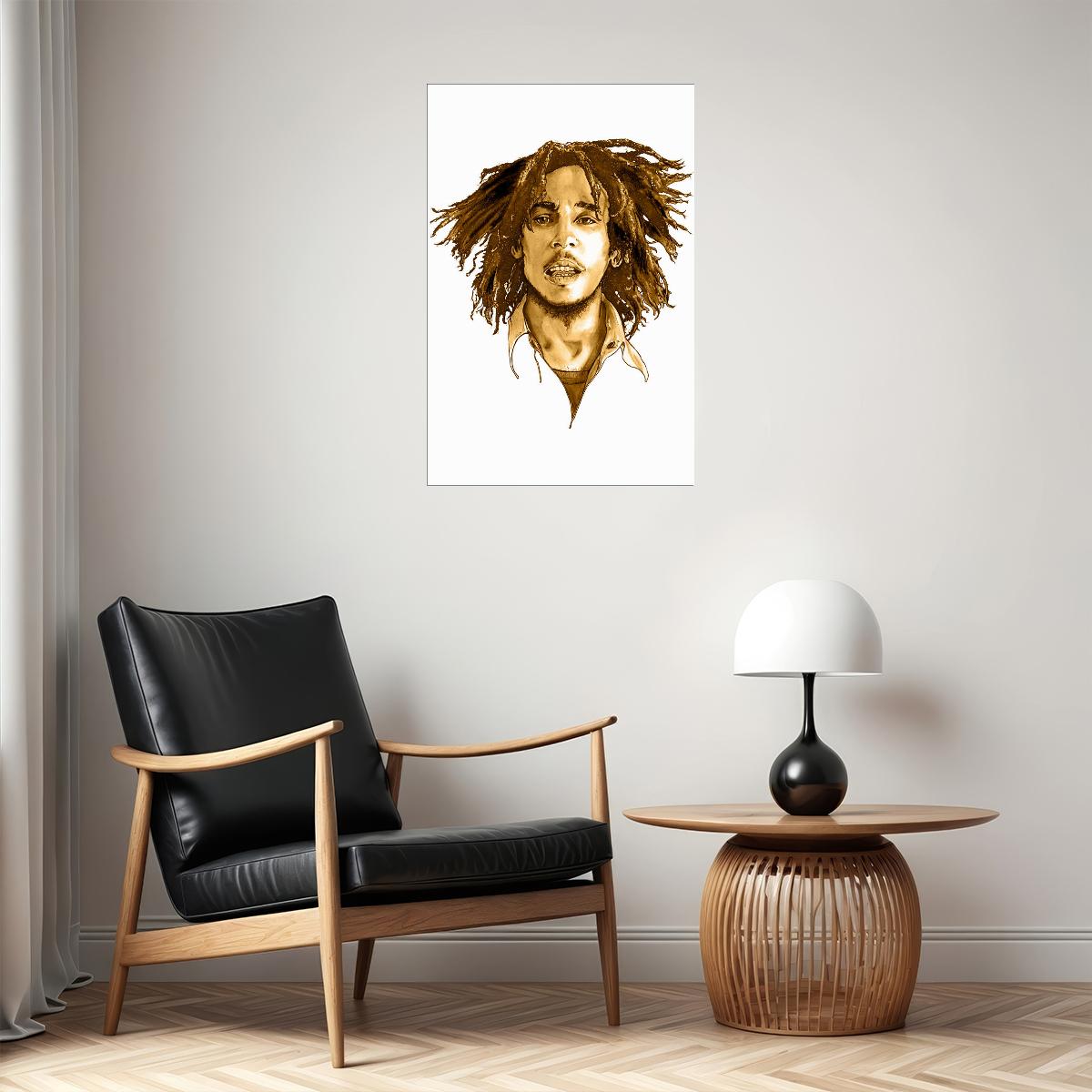Bob Marley In Concert Reggae Music Poster Wall Art Print Home Wall Decor