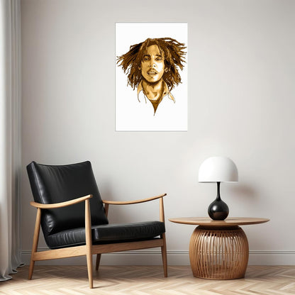 Bob Marley In Concert Reggae Music Poster Wall Art Print Home Wall Decor