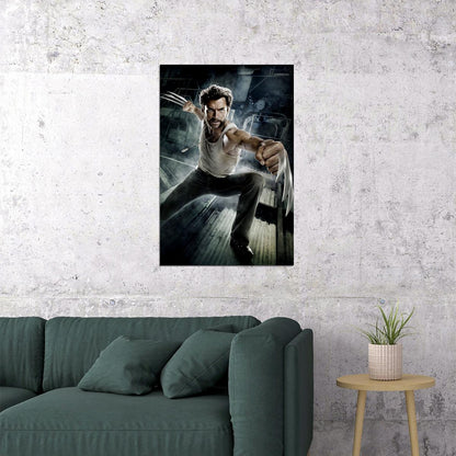 X Men Wolverine Hugh Jackman Movie Poster Wall Art Print Home Wall Decor