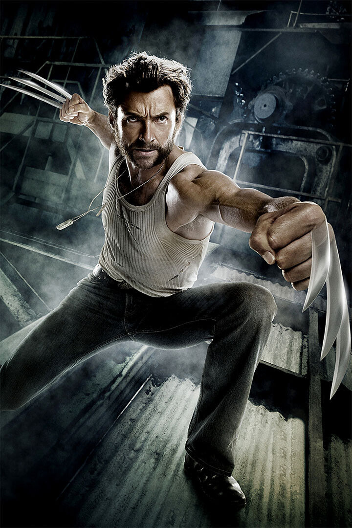 X Men Wolverine Hugh Jackman Movie Poster Wall Art Print Home Wall Decor