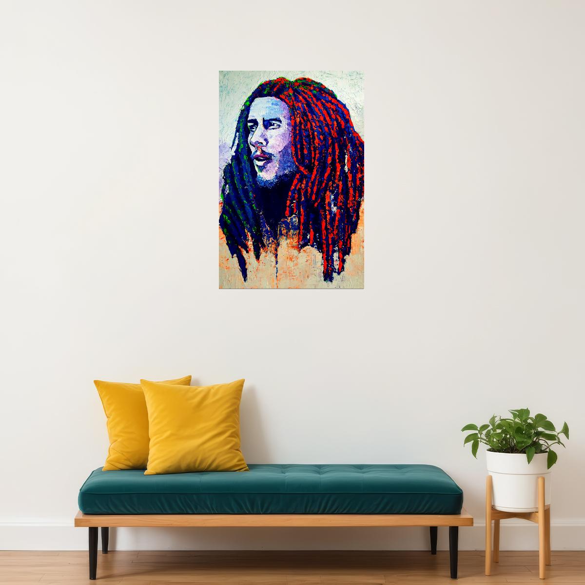 Bob Marley Nestafaria Reggae Music Poster Wall Art Print Home Wall Decor