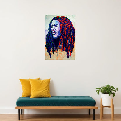 Bob Marley Nestafaria Reggae Music Poster Wall Art Print Home Wall Decor
