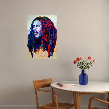 Bob Marley Nestafaria Reggae Music Poster Wall Art Print Home Wall Decor