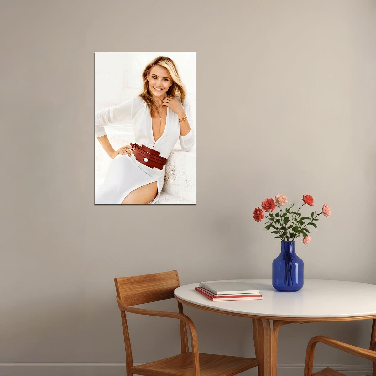 Cameron Diaz Sexy Posed Actress Poster Wall Art Print Home Wall Decor