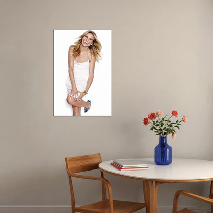 Cameron Diaz Sexy Actress White Clothes Poster Wall Art Print Home Wall Decor