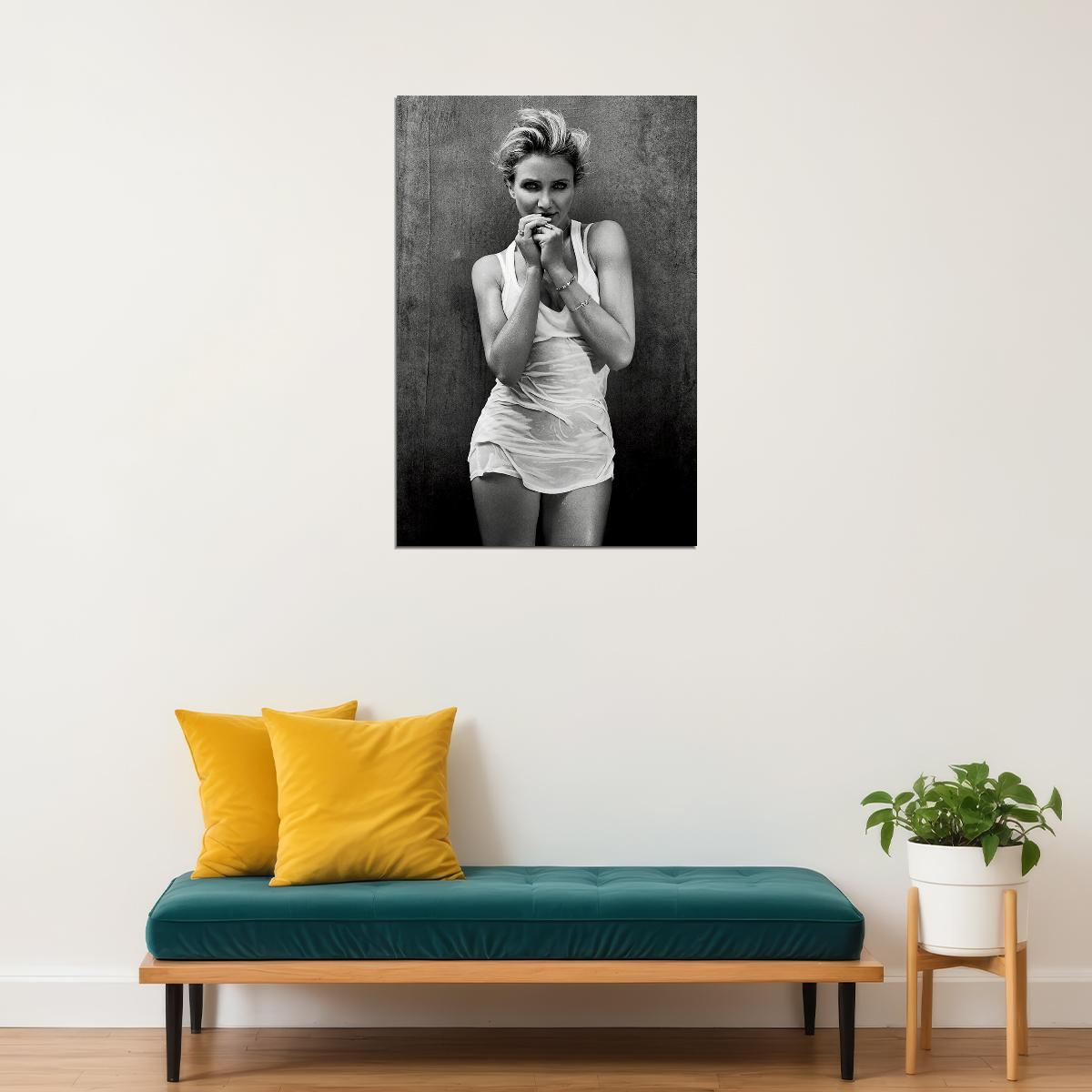Cameron Diaz Sexy Actress Hot Poster Wall Art Print Home Wall Decor