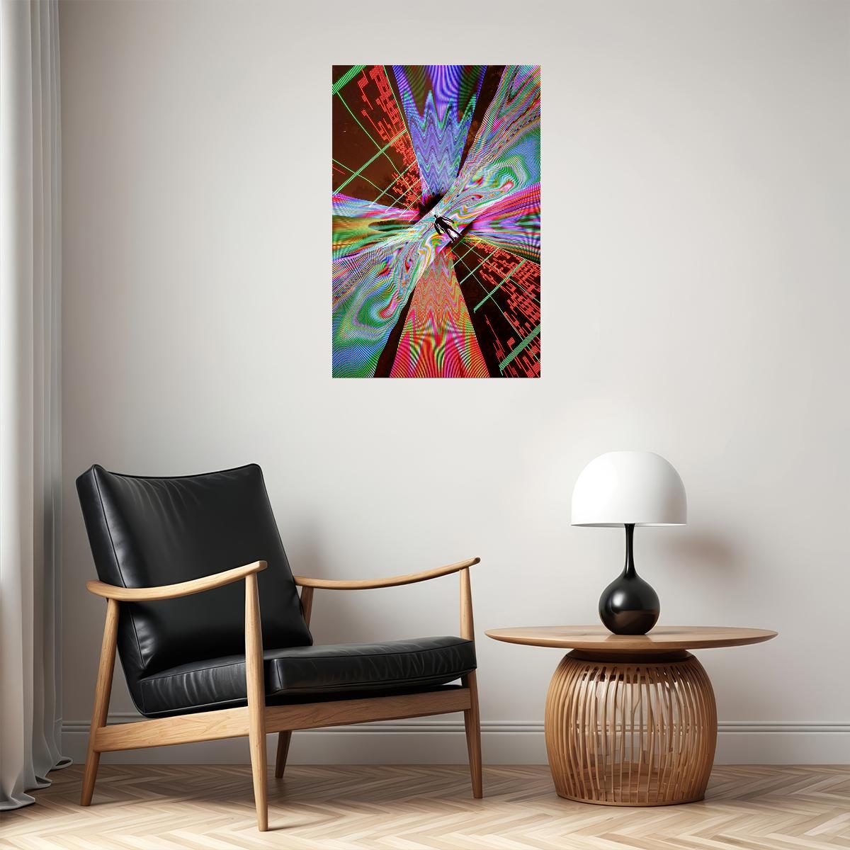 Psychedelic Vivid Radiation Artwork Poster Wall Art Print Home Wall Decor