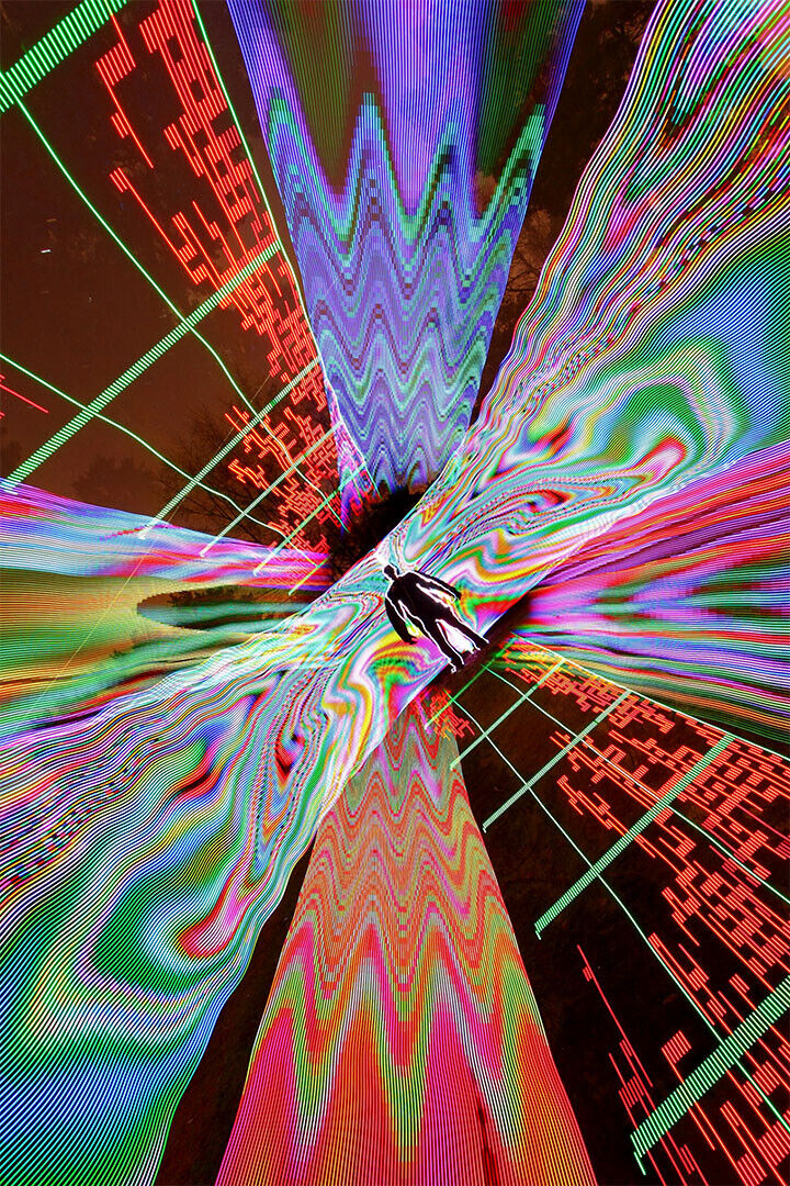 Psychedelic Vivid Radiation Artwork Poster Wall Art Print Home Wall Decor