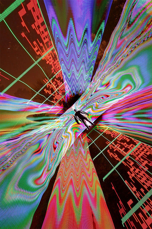 Psychedelic Vivid Radiation Artwork Poster Wall Art Print Home Wall Decor
