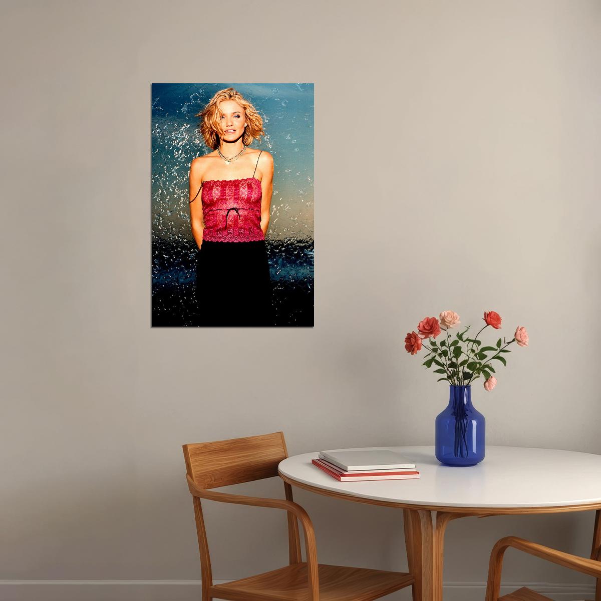 Cameron Diaz Sexy Actress Red Clothes Poster Wall Art Print Home Wall Decor