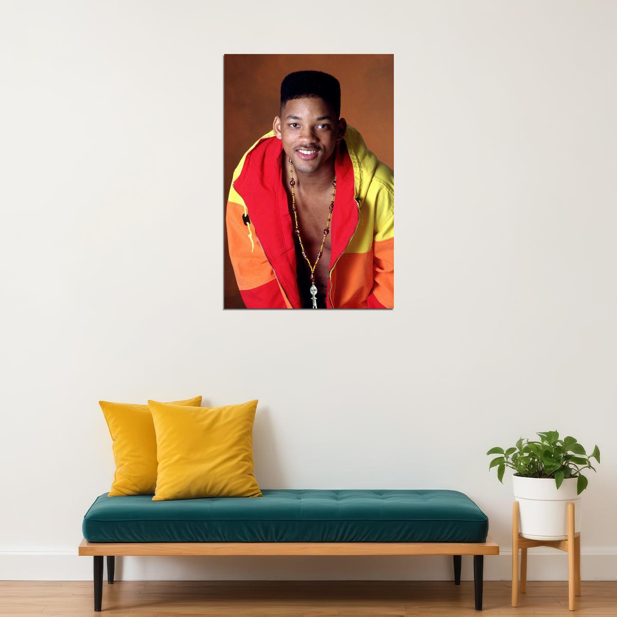 Will Smith Actor Young Photo Posed Poster Wall Art Print Home Wall Decor