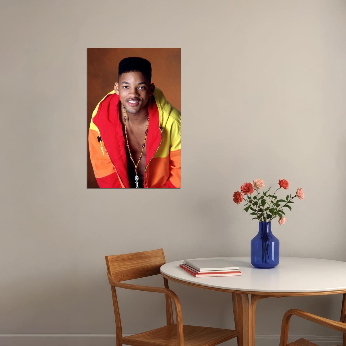 Will Smith Actor Young Photo Posed Poster Wall Art Print Home Wall Decor