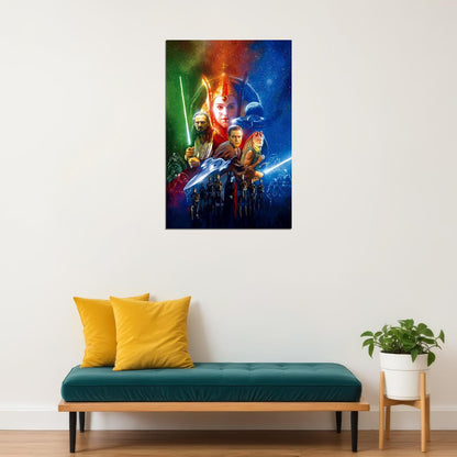 Star Wars Episode 1 Space Battle Poster Wall Art Print Home Wall Decor