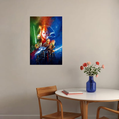 Star Wars Episode 1 Space Battle Poster Wall Art Print Home Wall Decor