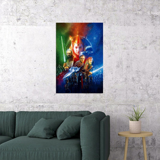 Star Wars Episode 1 Space Battle Poster Wall Art Print Home Wall Decor