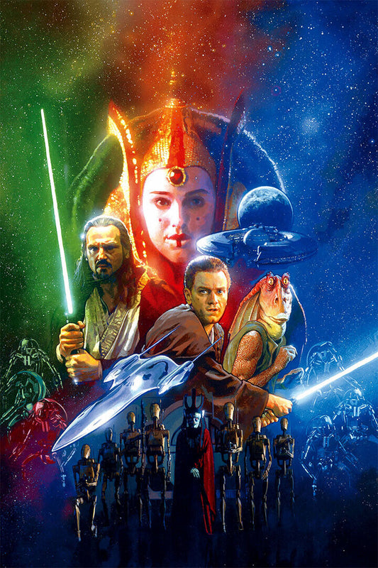 Star Wars Episode 1 Space Battle Poster Wall Art Print Home Wall Decor