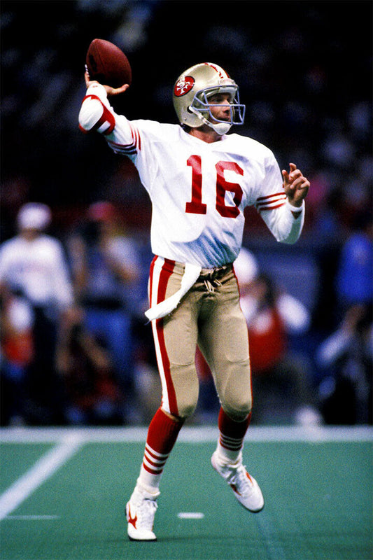 Joe Montana Sports Football Player Poster Wall Art Print Home Wall Decor