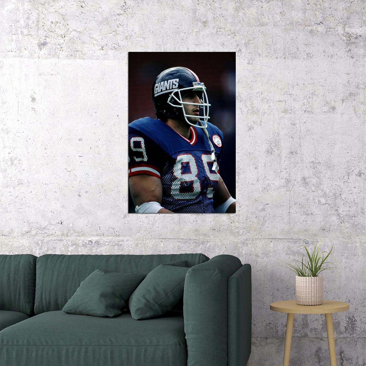 Football Player Mark Bavaro Sports Poster Wall Art Print Home Wall Decor