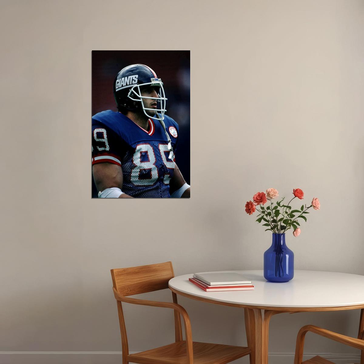 Football Player Mark Bavaro Sports Poster Wall Art Print Home Wall Decor