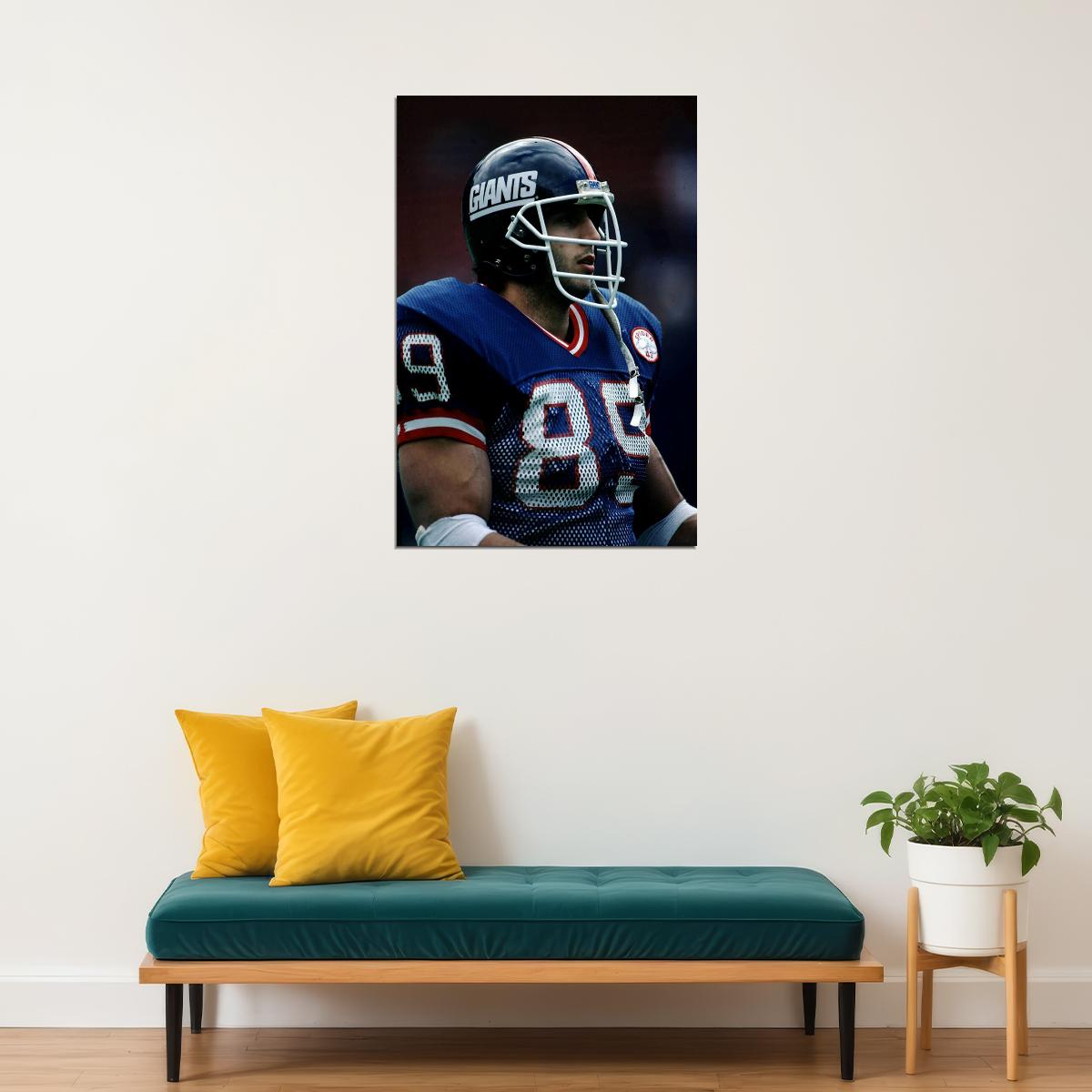 Football Player Mark Bavaro Sports Poster Wall Art Print Home Wall Decor