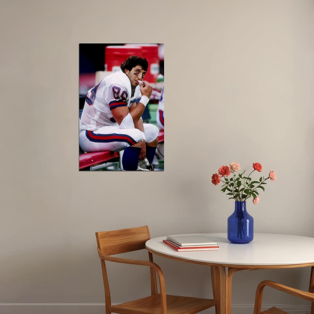 Football Player Mark Bavaro Poster Wall Art Print Home Wall Decor