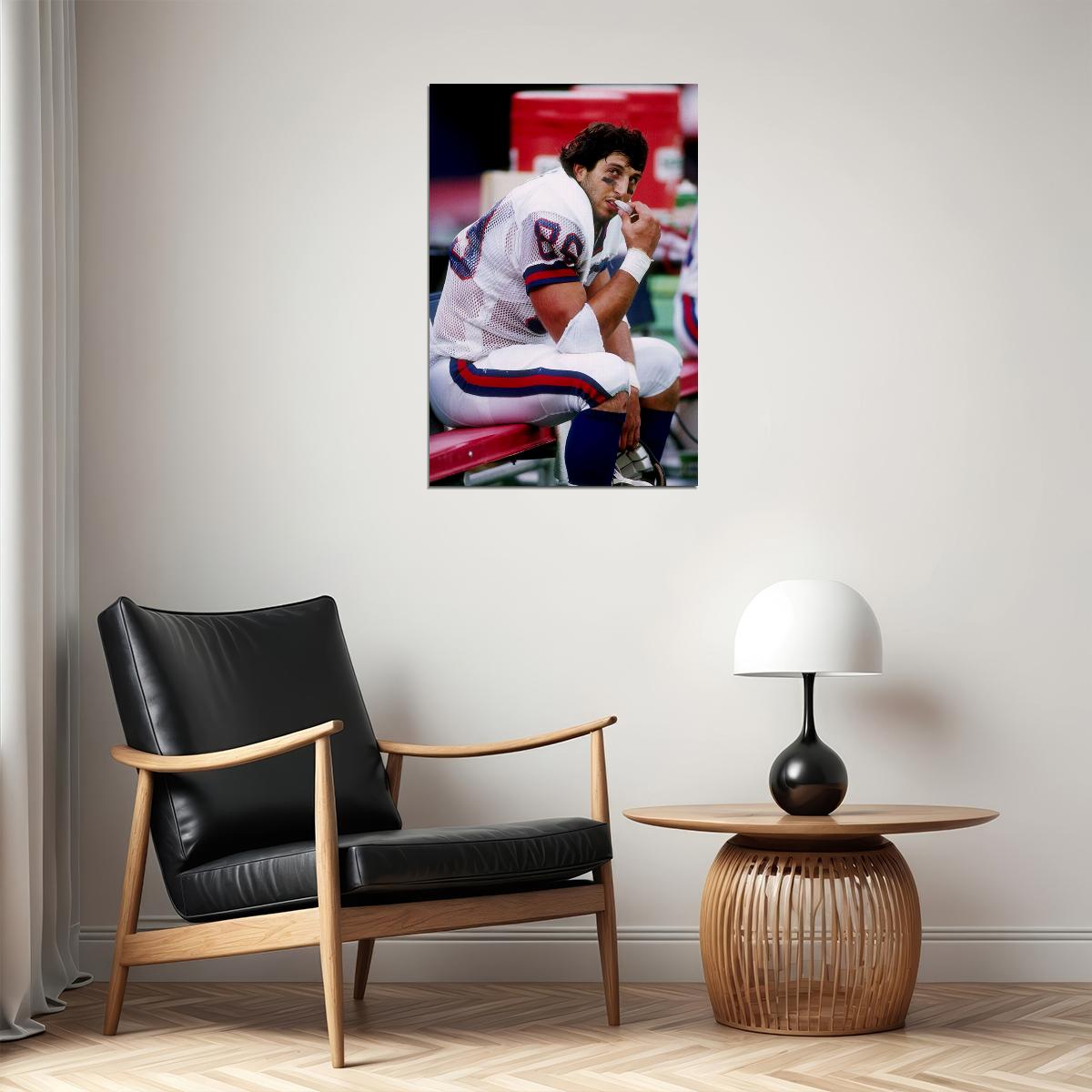 Football Player Mark Bavaro Poster Wall Art Print Home Wall Decor