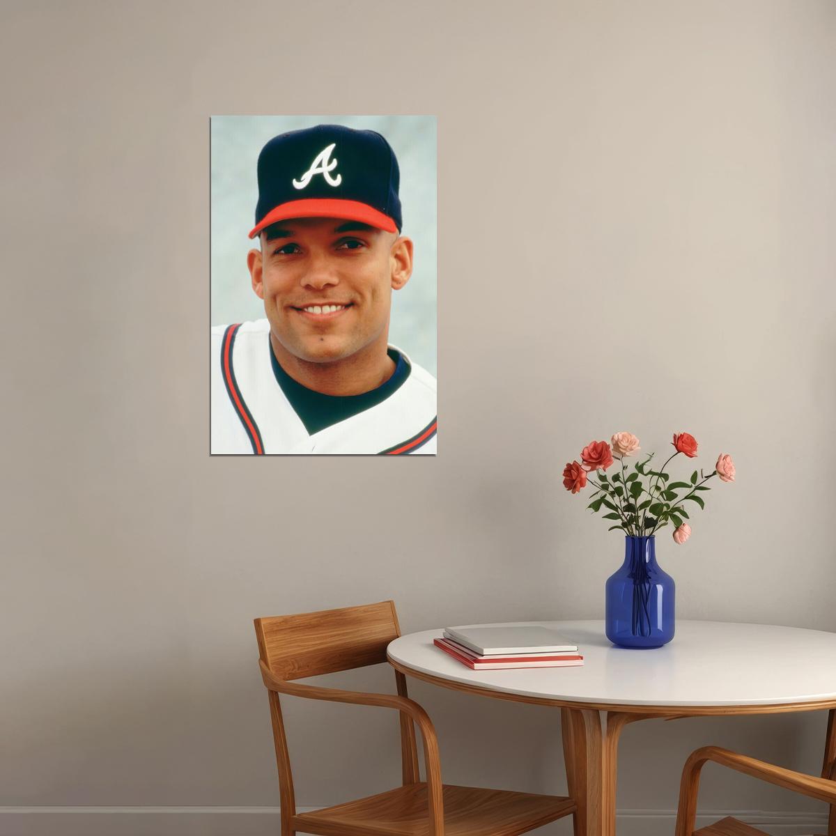 David Justice Baseball Sport Poster Wall Art Print Home Wall Decor