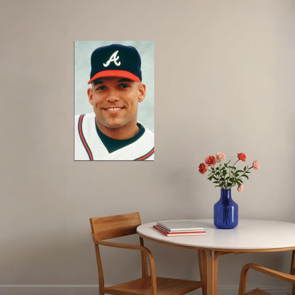 David Justice Baseball Sport Poster Wall Art Print Home Wall Decor
