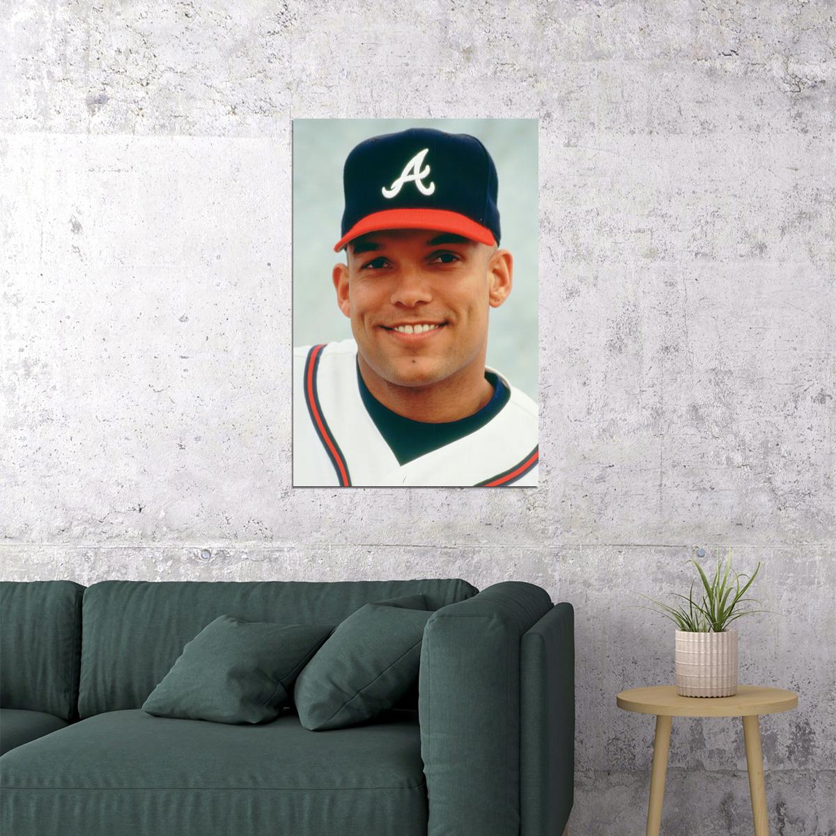 David Justice Baseball Sport Poster Wall Art Print Home Wall Decor