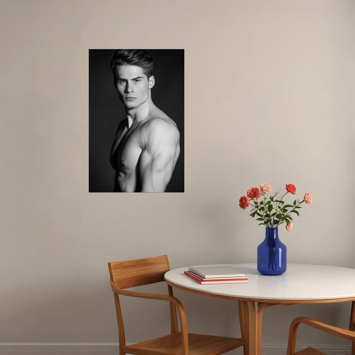 Berion Sexy Sweet Male Model Poster Wall Art Print Home Wall Decor