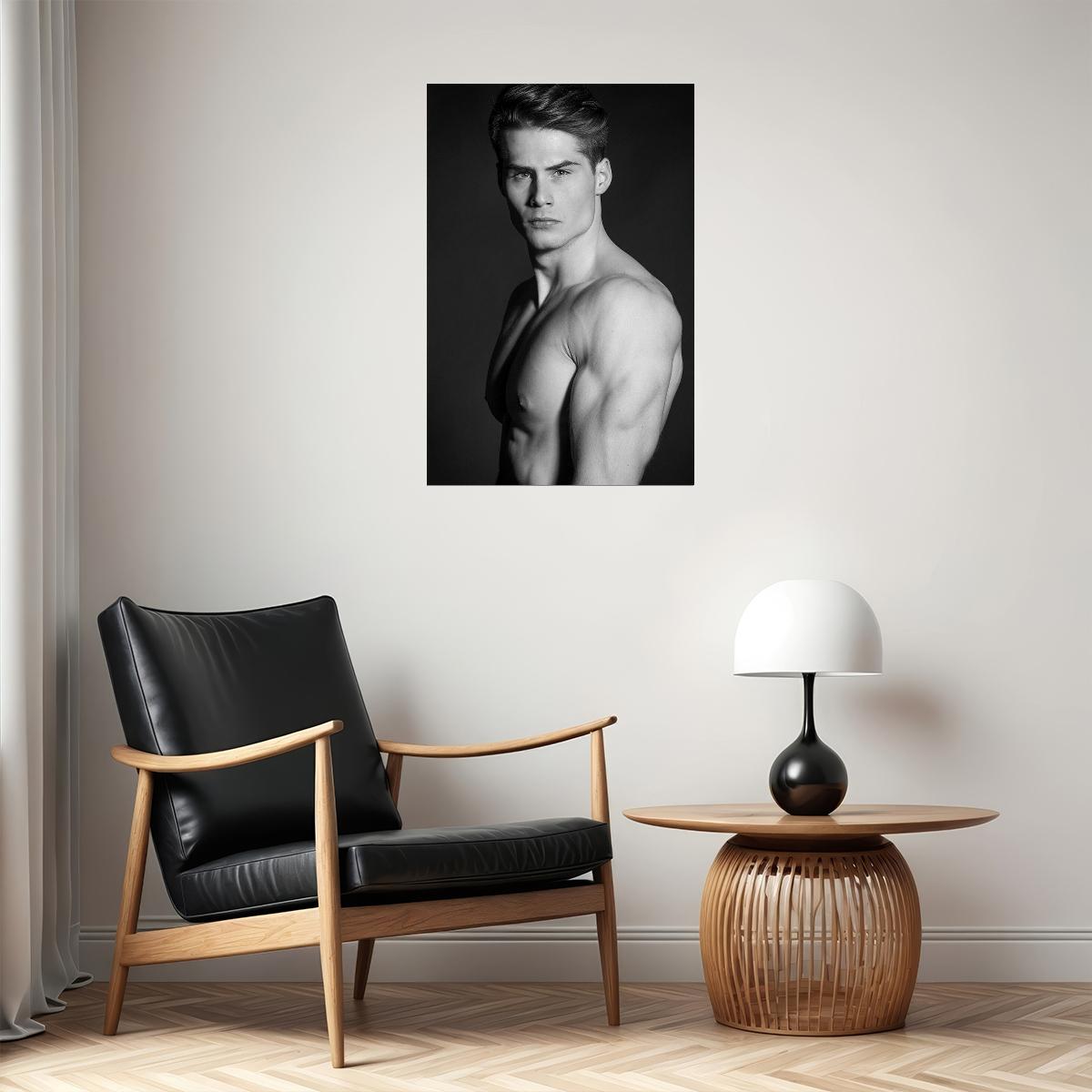 Berion Sexy Sweet Male Model Poster Wall Art Print Home Wall Decor