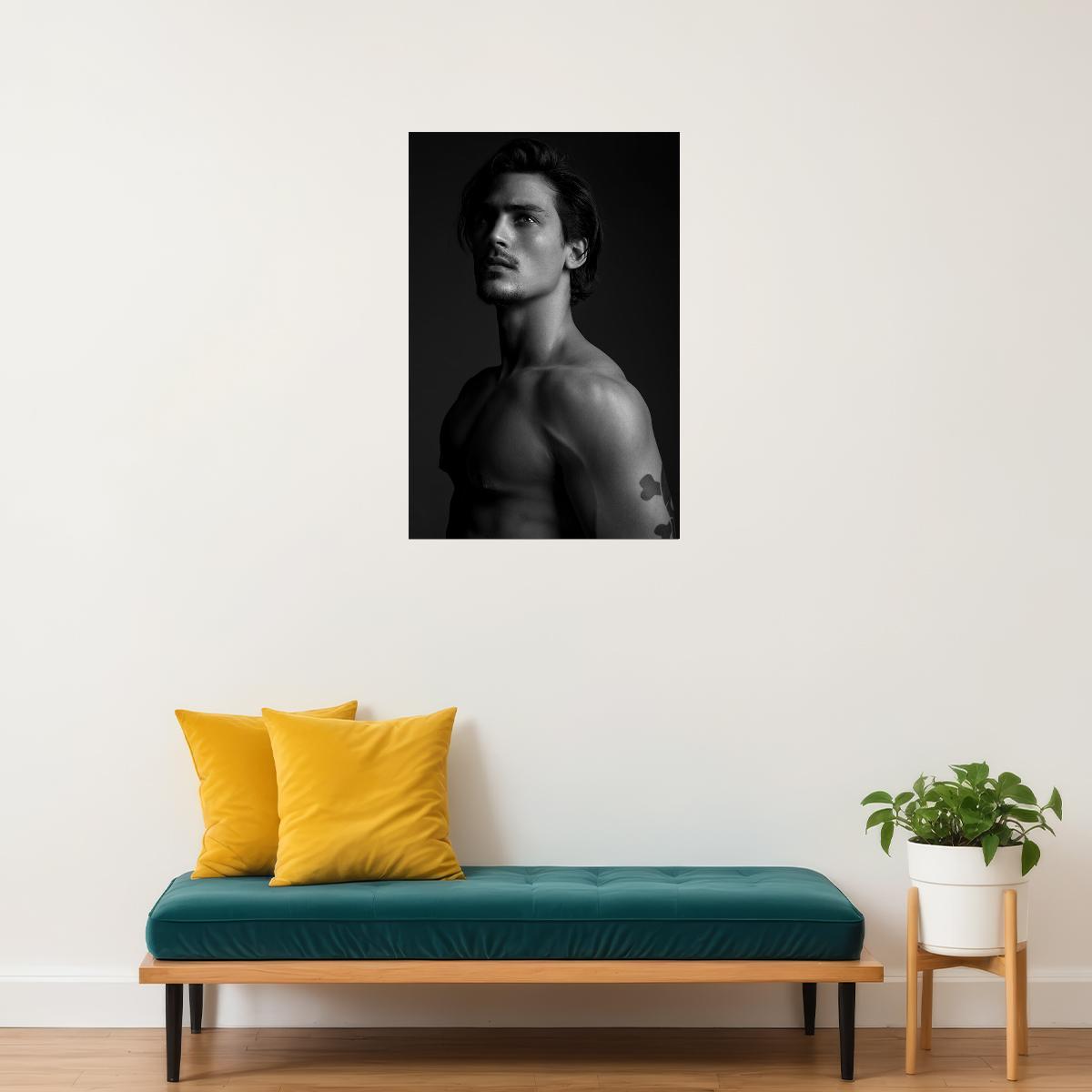 Berion Sexy Hot Male Model Poster Wall Art Print Home Wall Decor
