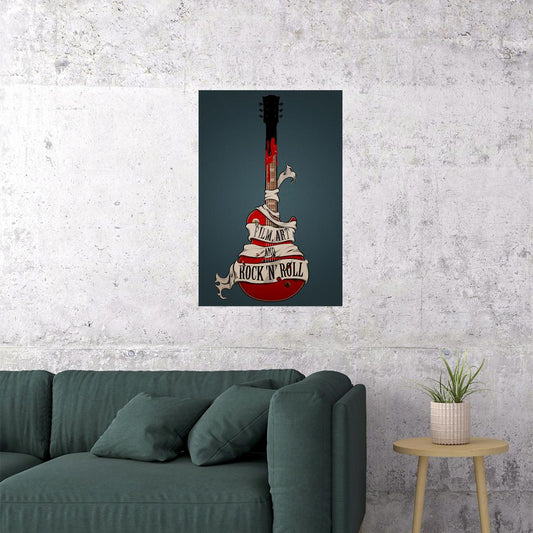 Rock Music Die Hard Blacklite Design Poster Wall Art Print Home Wall Decor