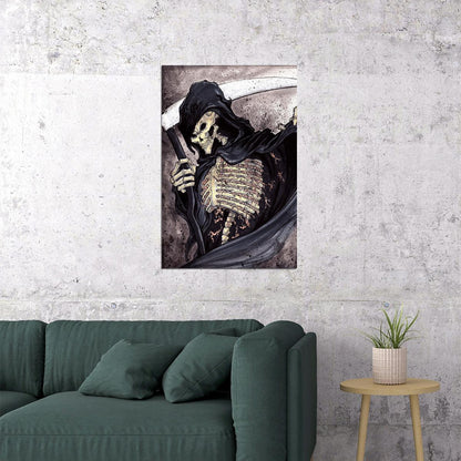 Fantasy Deliverence Grim Reaper Artwork Poster Wall Art Print Home Wall Decor