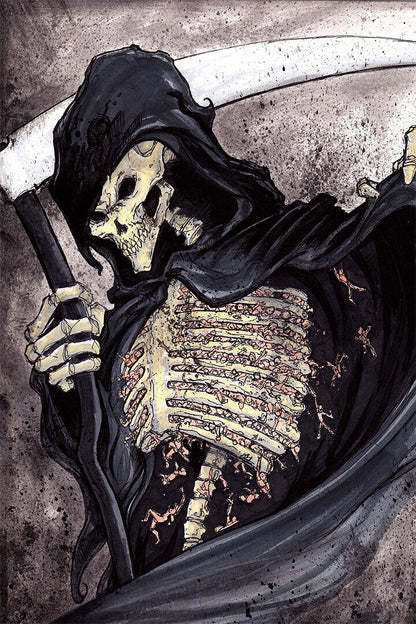 Fantasy Deliverence Grim Reaper Artwork Poster Wall Art Print Home Wall Decor