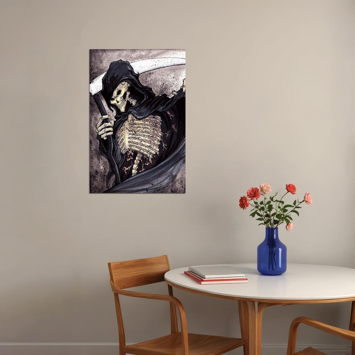 Fantasy Deliverence Grim Reaper Artwork Poster Wall Art Print Home Wall Decor