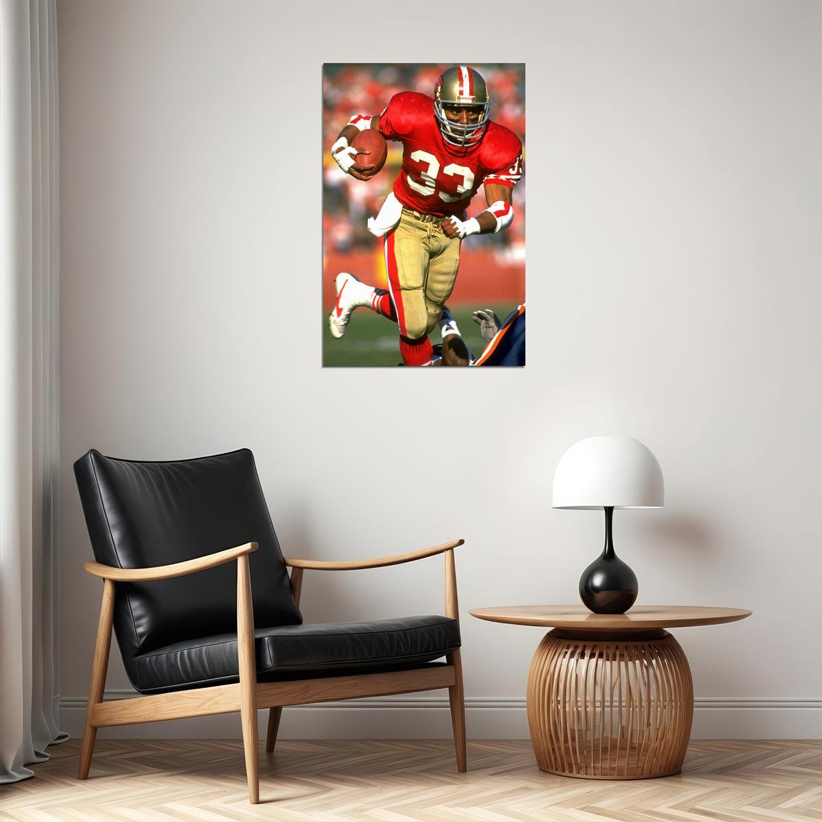 Roger Craig Football Sports Poster Wall Art Print Home Wall Decor