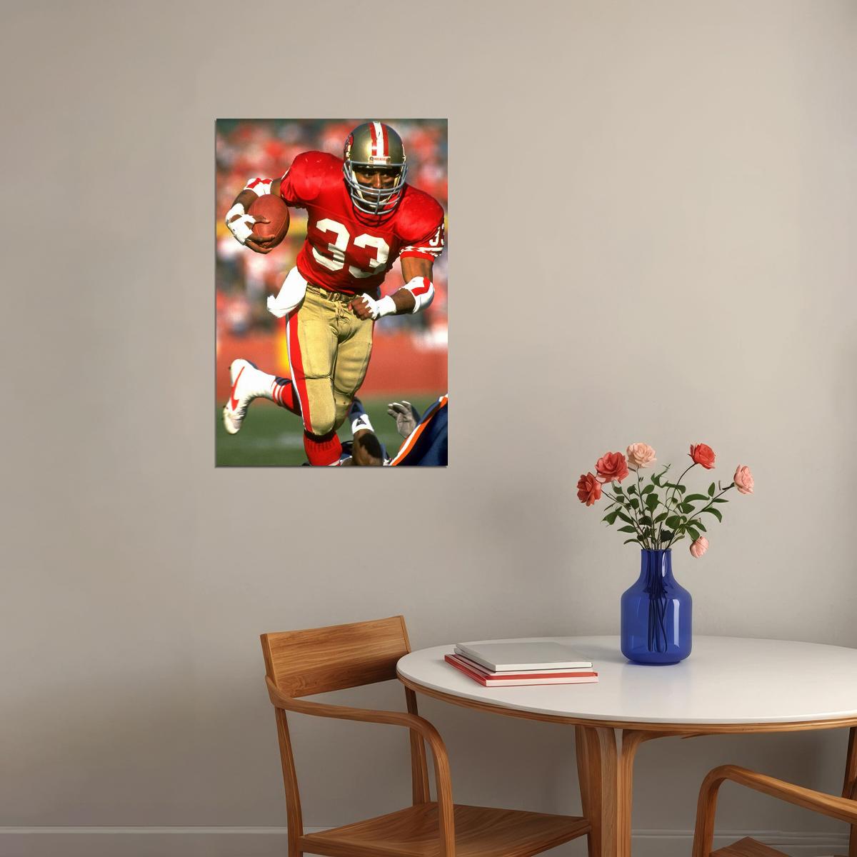 Roger Craig Football Sports Poster Wall Art Print Home Wall Decor