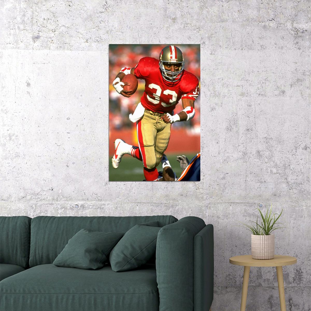 Roger Craig Football Sports Poster Wall Art Print Home Wall Decor