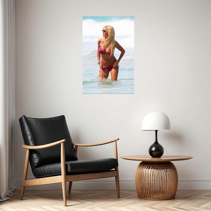 Victoria Silvstedt Hot Sweet Model Poster Wall Art Print Home Wall Decor