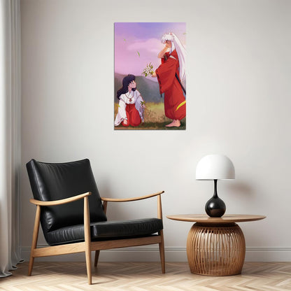 Inu Yasha Anime Fight Scene Artwork Poster Wall Art Print Home Wall Decor