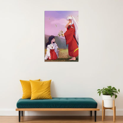 Inu Yasha Anime Fight Scene Artwork Poster Wall Art Print Home Wall Decor