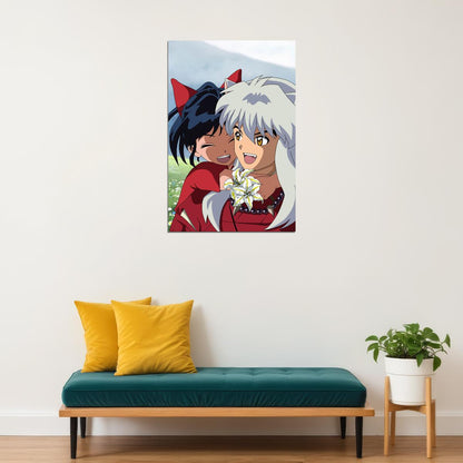 Inu Yasha Anime Fight Scene Poster Wall Art Print Home Wall Decor