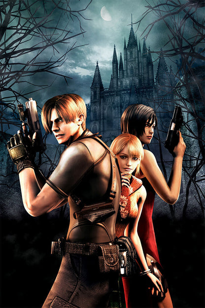 Resident Evil 4 Movie Action Horror Poster Wall Art Print Home Wall Decor