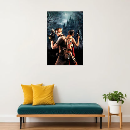 Resident Evil 4 Movie Action Horror Poster Wall Art Print Home Wall Decor