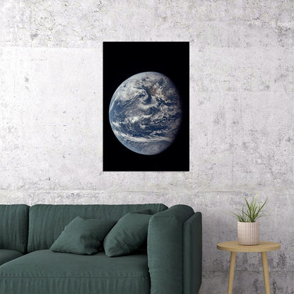 Planet Earth As Seen From Apollo Poster Wall Art Print Home Wall Decor