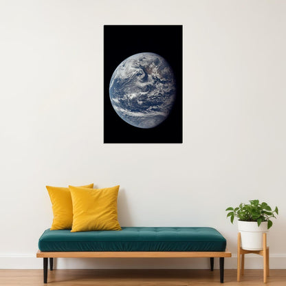 Planet Earth As Seen From Apollo Poster Wall Art Print Home Wall Decor