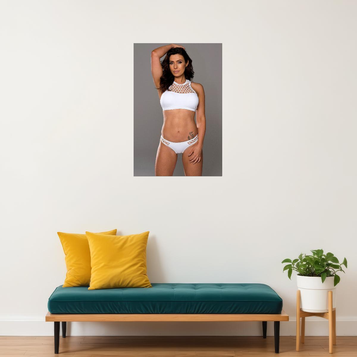 Kym Beavers Fan Club America Sexy Model Poster Wall Art Print Home Wall Decor