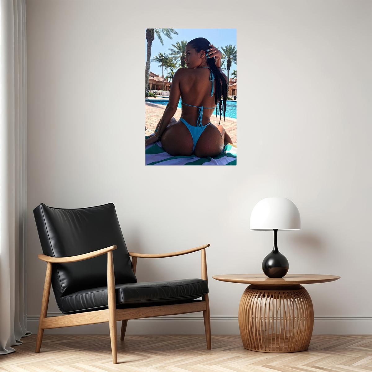 Haul Ass Sexy Female Model Hot Girl Poster Wall Art Print Home Wall Decor